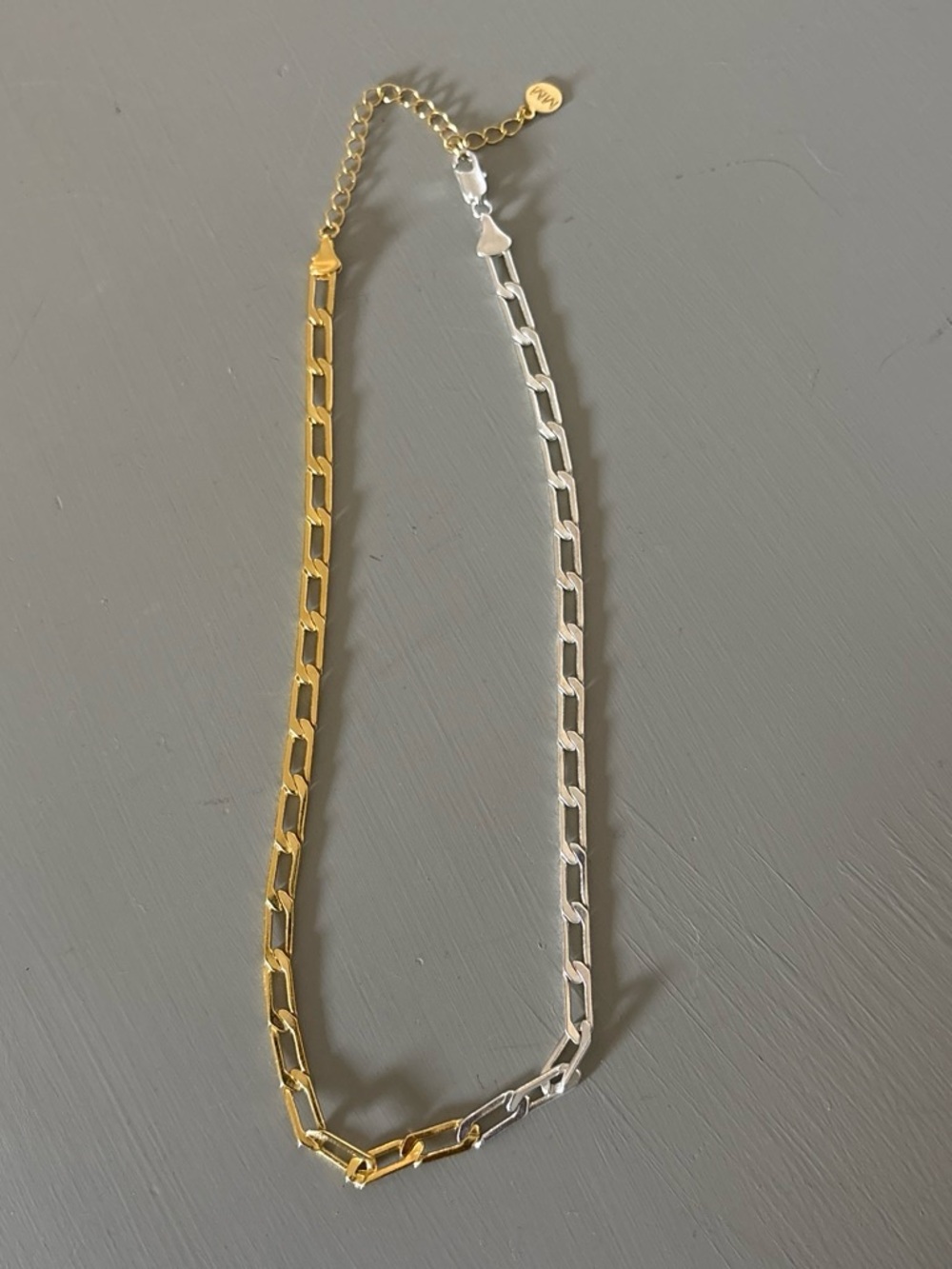 New! Miramar Two-Tone Gold & Silver Link Necklace - Women Jewelry